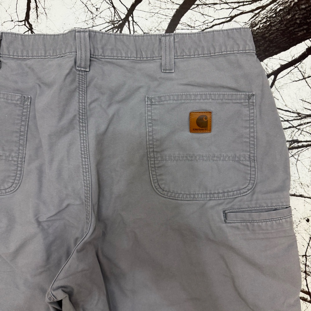 Two Carhartt Men's Khaki Shorts Size 42 Original Fit - Picture 3 of 12
